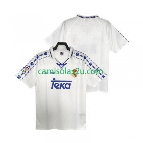 Camisolas de futebol Real Madrid Retro Equipamento Principal 1996 1997 Manga Curta